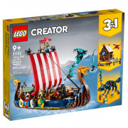 LEGO Creator 3 in 1 Vikinská loď a morský had (31132) (Produkt s poškodeným obalom) 
