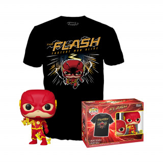Funko Pop! & Tee XL (Adult): DC The Flash FastestMan Alive - The Flash (Glows in the Dark) Vinyl Figura Merch