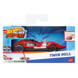 Hot Wheels - Pull-back Speeders - Twin Mill (HPT04 - HPR72) Hračka