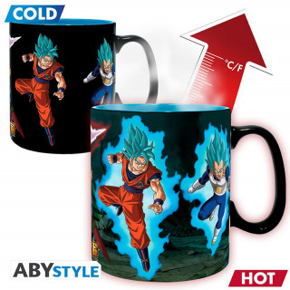 DRAGON BALL SUPER - hrnček meniaci sa teplom - Saiyans vs Black - 460 ml Merch