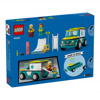 LEGO City Sanitka a snowbordista (60403) Hračka