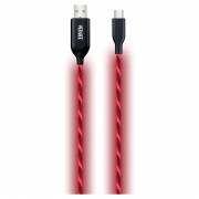 YENKEE YCU 341 RD LED kábel USB-C 1m  