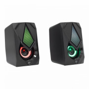 WHITE SHARK BEAT RGB reproduktor, 2.0, 6W, RGB LED 