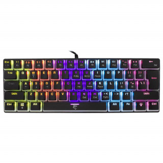 WHITE SHARK GK-2202B/R-US ASHIKO anglická 60% čierna mechanická (červený spínač) herná klávesnica PC