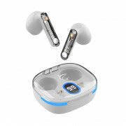 WHITE SHARK HYPERBEAT-W, GEB-TWS37W bluetooth slúchadlá do uší s mikrofónom, biele 