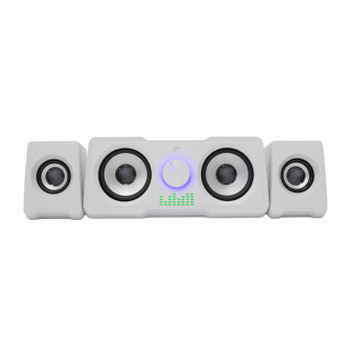 WHITE SHARK MOOD Reproduktor, 2.2, 16W, LED, biely PC