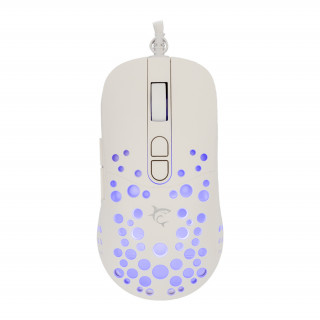WHITE SHARK TRISTAN-W WS GM-9004W 7D / 12000 dpi biela RGB herná myš PC