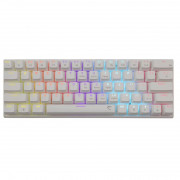 WHITE SHARK WAKIZASHI-W/R-US, GK-002211-W/R-US biela mechanická herná klávesnica, červené spínače (anglická) 