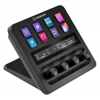 CORSAIR ELGATO STREAM DECK+, 8 prispôsobiteľných LCD kláves, Audio Mixer, LCD dotykový panel, čierna PC