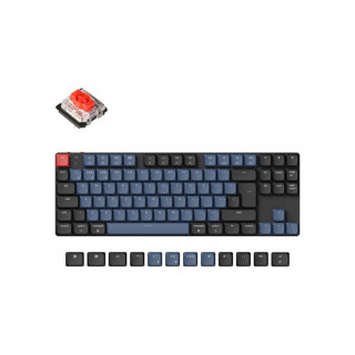 Keychron K1 Pro Bluetooth / USB-C EN - nízkoprofilová mechanická klávesnica Gateron MX 2.0 mechanická červená čierno-modrá PC