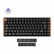 Keychron K2 HE Bluetooth / bezdrôtová / USB-C Anglická dvojkoľajová magnetická mechanická klávesnica Gateron black-bar 