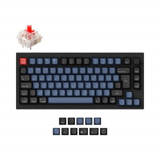 Keychron Q1 V2 USB anglická mechanická klávesnica Gateron G Pro červená čierna PC