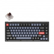 Keychron V1 RGB matný čierny gombík USB anglický herný hot-swap K Pro hnedá mechanická klávesnica čierna 