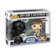 Funko Pop! 2-Pack Disney Star Wars: Sayings - Darth Vader & Luke Skywalker Bobble-Head Vinyl figúrky 