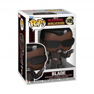 Funko Pop! Marvel: Deadpool & Wolverine - Blade #1495 Bobble-Head Vinyl Figura Merch