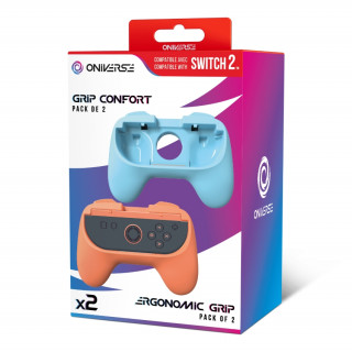 ONIVERSE - Nintendo Switch 2 - 2 kusy s ergonomickým úchopom - oranžová / modrá Switch 2