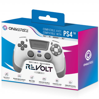 ONIVERSE - bezdrôtový ovládač Revolt Bluetooth - mesačne biela PS4