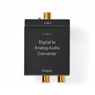 Nedis ACON2510BK digitálno-analógový konvertor, digitálny koaxiálny RCA vstup - 2x RCA výstup PC