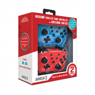 Armor3 NuChamp - bezdrôtové ovládače– modrý/červený (M07467-BBRD) Switch