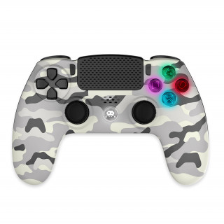 Šialenci a nadšenci – PS4 bezdrôtový LED ovládač – White Camo (140142C) PS4