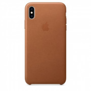 Apple iPhone XS Max leather back cover, Brown 