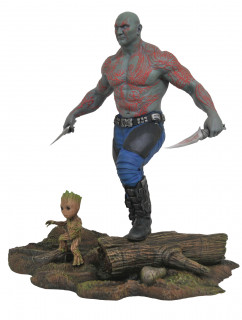 Diamond Select Toys Marvel Gallery Guardians of the Galaxy 2 Drax & Baby Groot PVC Statue (MAY172524) Merch