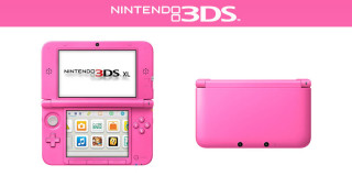 Nintendo 3DS XL (Pink) + Nintendogs + Cats Golden Retriever 3DS