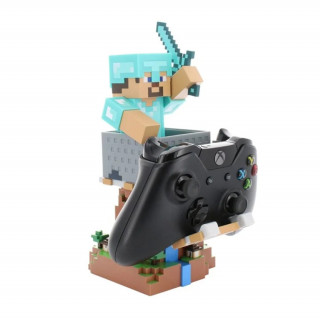 Cable Guys - Minecraft: Steve in Diamond Gaming Držiak na ovládač a mobilný telefón Merch