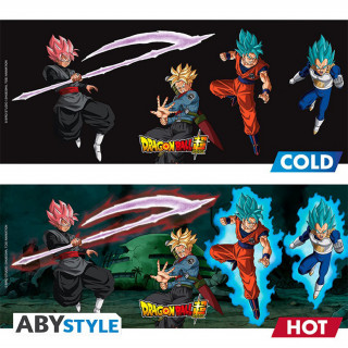 DRAGON BALL SUPER - hrnček meniaci sa teplom - Saiyans vs Black - 460 ml Merch