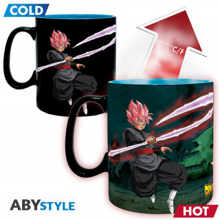 DRAGON BALL SUPER - hrnček meniaci sa teplom - Saiyans vs Black - 460 ml Merch