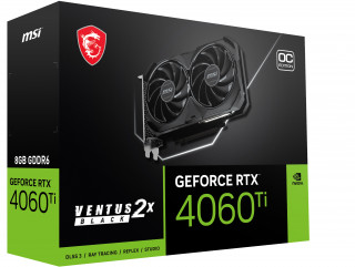 MSI VENTUS GeForce RTX 4060 Ti 2X BLACK 8G OC NVIDIA 8 GB GDDR6 PC