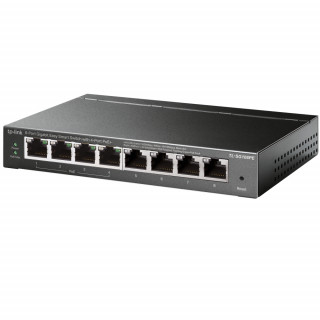 TP-Link TL-SG108PE sieťový prepínač Riadený L2 Gigabit Ethernet (10/100/1000) Podpora napájania cez Ethernet (PoE) Čierna PC