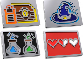 HyperX Badge Pack - 8 Bit Magnetic Badges Odznak na klávesnicu PC