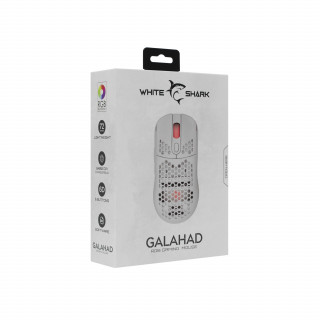White Shark GALAHAD White myš Hranie Všestranný USB Typ-A Optický 7200 DPI PC