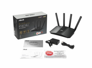 ASUS RT-BE58U bezdrôtový smerovač 2.5 Gigabit Ethernet Dvojpásmový (2,4 ghz/5 ghz) Čierna PC