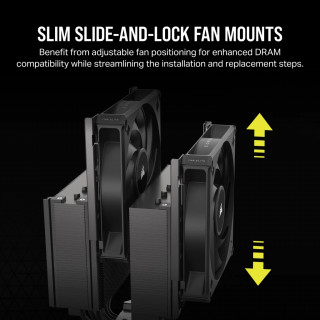 Corsair AF ELITE A115 Procesor Vzduchový chladič 14 cm Čierna 1 ks PC