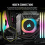Corsair H100I Procesor Súprava vodného chladenia 12 cm Čierna thumbnail