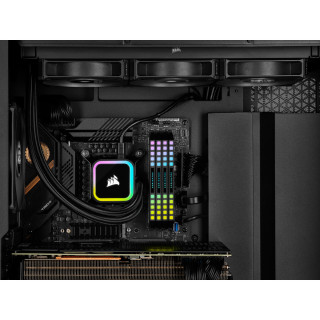 Corsair iCUE H150i RGB ELITE Procesor Vodné chladenie typu všetko v jednom 12 cm Čierna 1 ks PC