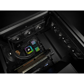 Corsair iCUE H150i RGB ELITE Procesor Vodné chladenie typu všetko v jednom 12 cm Čierna 1 ks PC