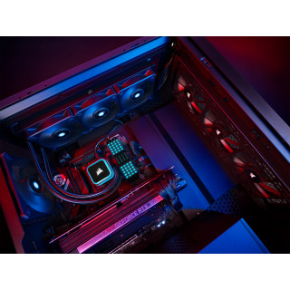 Corsair iCUE H150i RGB ELITE Procesor Vodné chladenie typu všetko v jednom 12 cm Čierna 1 ks PC