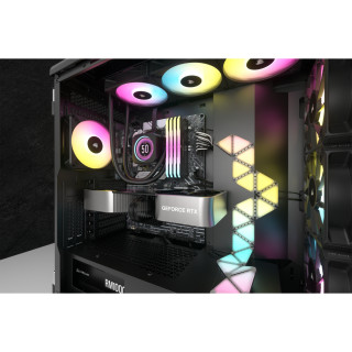 Corsair CW-9060075-WW systém chladenia počítačov Procesor Vodné chladenie typu všetko v jednom 12 cm Čierna 1 ks PC