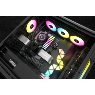 Corsair CW-9060075-WW systém chladenia počítačov Procesor Vodné chladenie typu všetko v jednom 12 cm Čierna 1 ks PC