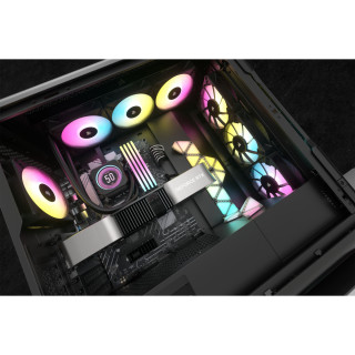 Corsair CW-9060075-WW systém chladenia počítačov Procesor Vodné chladenie typu všetko v jednom 12 cm Čierna 1 ks PC