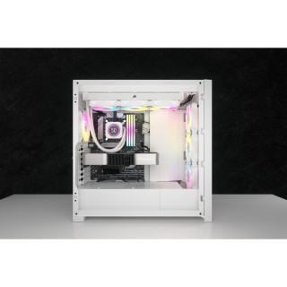Corsair CW-9060077-WW systém chladenia počítačov Procesor Vodné chladenie typu všetko v jednom 12 cm Biela 1 ks PC
