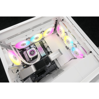 Corsair CW-9060077-WW systém chladenia počítačov Procesor Vodné chladenie typu všetko v jednom 12 cm Biela 1 ks PC