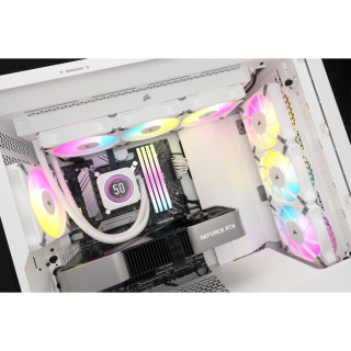 Corsair CW-9060077-WW systém chladenia počítačov Procesor Vodné chladenie typu všetko v jednom 12 cm Biela 1 ks PC