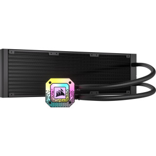 Corsair iCUE H150i ELITE CAPELLIX XT Procesor Vodné chladenie typu všetko v jednom 12 cm Čierna 1 kusov PC