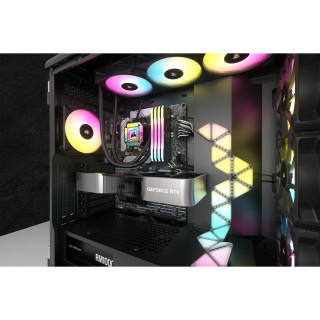 Corsair iCUE H150i ELITE CAPELLIX XT Procesor Vodné chladenie typu všetko v jednom 12 cm Čierna 1 kusov PC