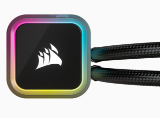 Corsair H100i Procesor Vodné chladenie typu všetko v jednom 12 cm Čierna 1 kusov PC