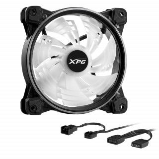 XPG HURRICANE 120 ARGB PWM Základná doska Ventilátor 12 cm Čierna 1 kusov PC